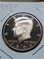 1993-S Clad Proof Kennedy Half Dollar