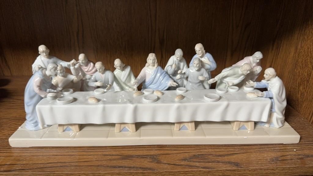 PORCELAIN COLLECTIBLE LAST SUPPER