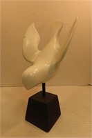 White Diving Dove Sculpture