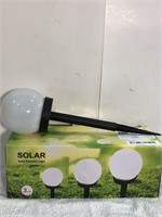 3 Solar Garden Lights W/ Stakes