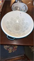 Lot of Enamel Strainers