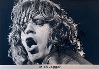 Autograph COA Mick Jagger Photo