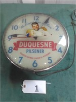 Duquesne Pilsener Wall Clock Working