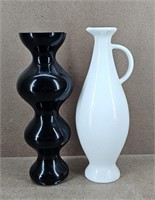 Crate & Barrell Abstract Vases - set of 2