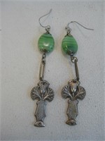 Earrings Made From An Antique Necklace