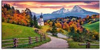 Countryside Landscape Large Stretched Canvas