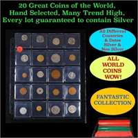 20 Great Coins of the World, hand selected, many t