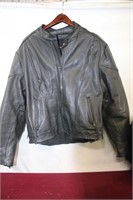 Mens Leather  Riding Jacket / 46