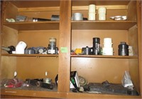 Contents of cabinet, fittings