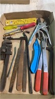 Pipe wrench, Flat Files, Offset Screwdriver ,