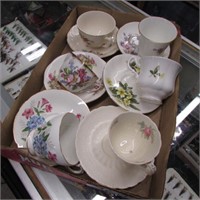 6 - CHINA CUPS & SAUCERS