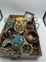 Flat of Unsorted Jewelry