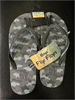 Boys Camo Flip Flops NEW S 11/12