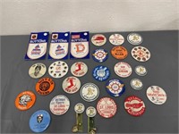 Vintage Sports Button Pins MLB Boston Red Sox