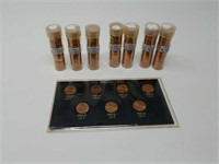 1982 Lincoln Cents Proof  Sheet w/ 50 Pennies Each
