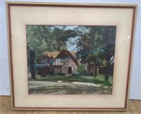 Framed house picture