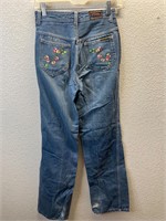 Vintage Bon Bon Floral Embroidered Jeans