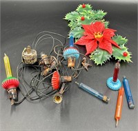 Vintage Christmas Bubble Lights & Vintage Decor