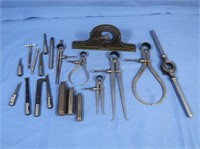 4 Lufkin Calipers, Die Holder & Machinist Tools