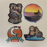 4 New Sticker- "Fishin for Life..." & More