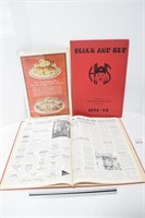 (2) Black & Red 1954-1956 Yearbooks & .......
