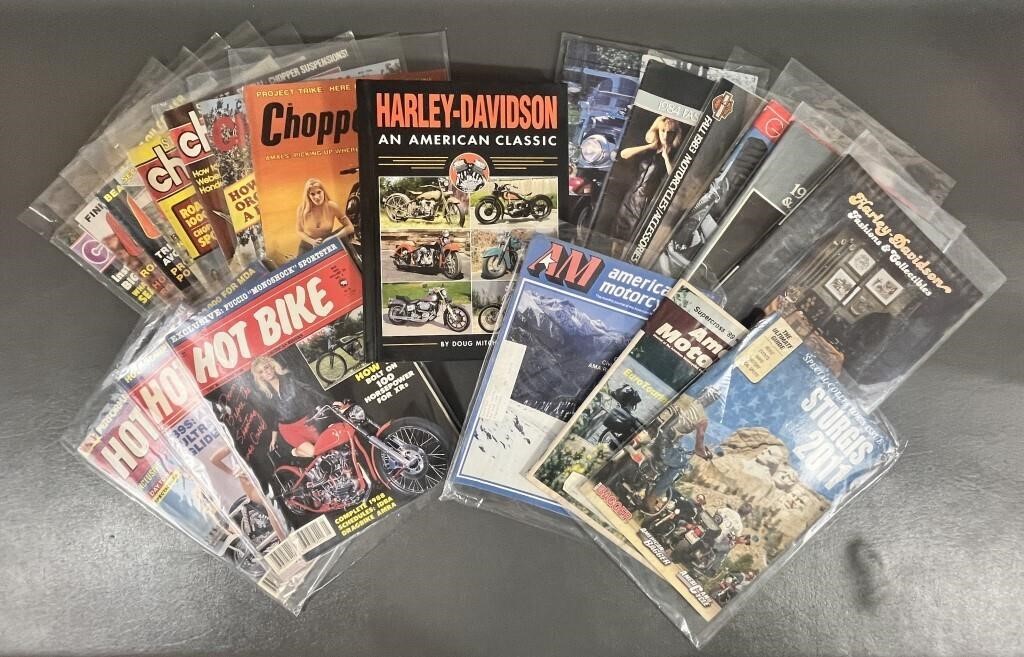 Vintage Motorcycle Magazine and Book Lot