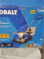 Kobalt 16" Push Mower Kit Missing Batteries