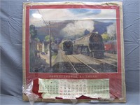 Large Vintage Pennsylvania Railroad Calendar