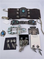 Large Assortment of SW & Navajo Jewelry