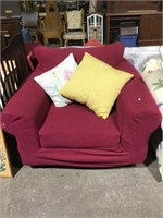 Over Sized Chair With Throw Pillows