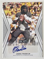 Missouri Tigers James Franklin 2014 Leaf Draft sig