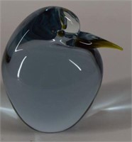 Kingfisher Bird Glass Paperweight