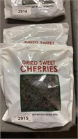 Two bags of dried sweet cherries 32 oz.
