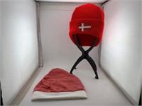 Denmark Flag winter hat and a summer hat
