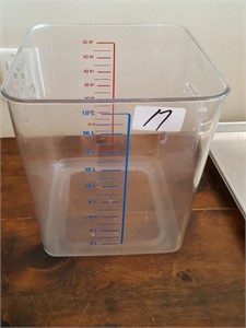 18 qt measure container
