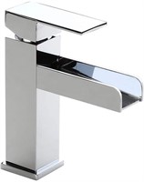 Homary Waterfall Spout Bathroom Sink Faucet