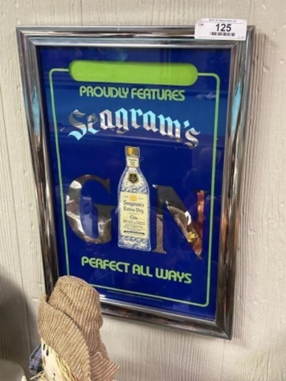 Seagram's Gin Advertising Mirror