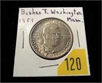 1951 Booker T. Washington Memorial silver half