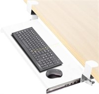 VIVO Clamp-on Keyboard Tray  69x28cm  White
