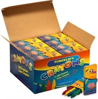 288 Crayons! Case Of 72 4-Packs  Non-Toxic