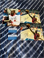 3 Michael Jordan Signed Photos With COA's