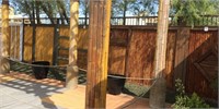 Custom 7'x38' Decorative BAMBOO Fence