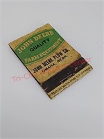 Two cylinder tractor matchbook