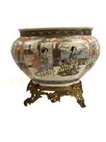 Asian Porcelain Planter Bowl