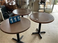 Lot 3 Round Tables