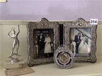 SILVER PICTURE FRAMES, TROPHY