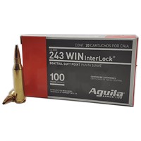 Aguila 8047AG   243 Win 100 gr InterLock Boat Tail