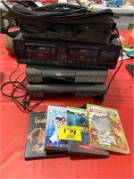PIONEER CASSETTE PLAYER, (2) ORITRON DVD PLAYERS,