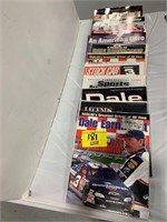 ROW OF NASCAR MAGAZINES