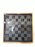 Glass Top Chess/Board Games Set